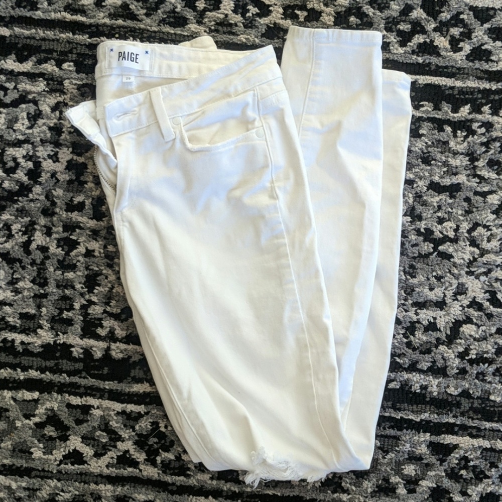 Paige Verdugo ultra skinny size 29 white jeans